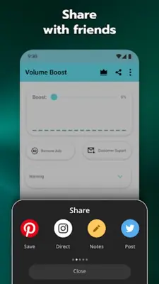 Volume Booster for Android android App screenshot 0