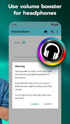 Volume Booster for Android android App screenshot 1